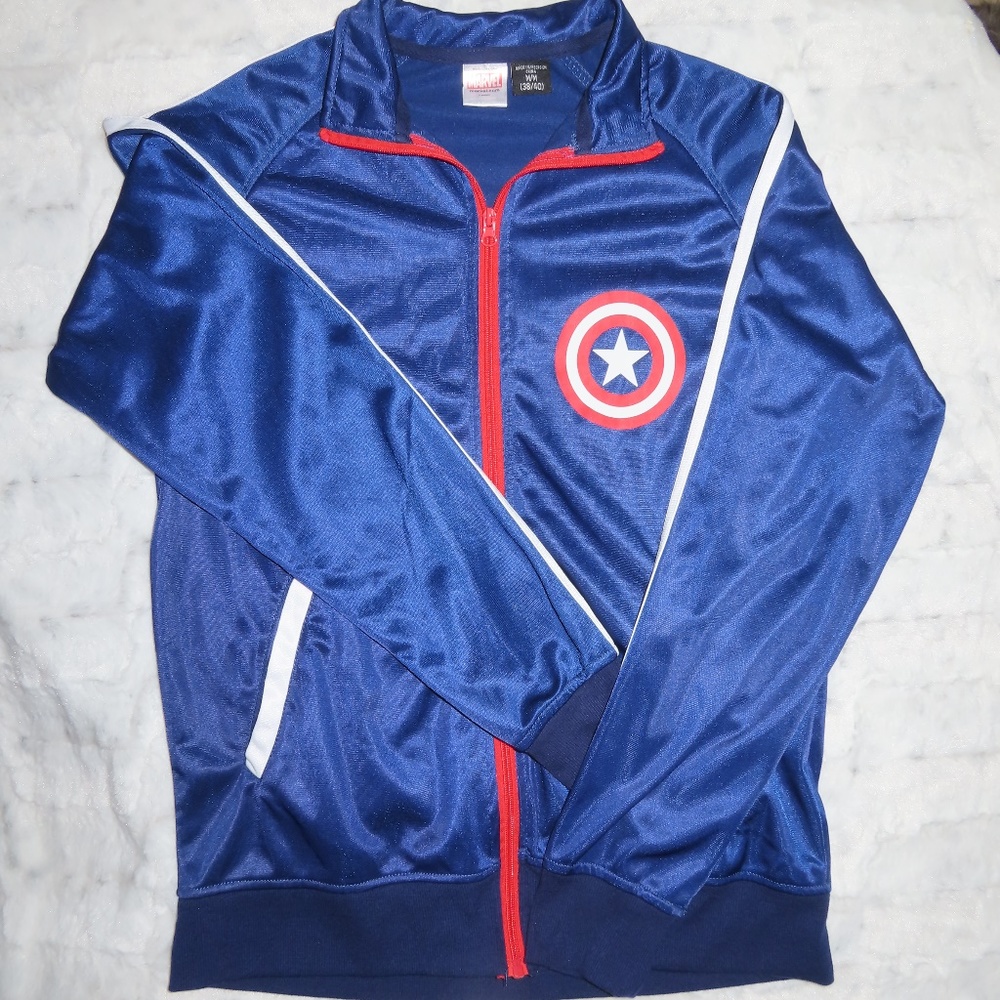 MARVEL CAPTAIN AMERICA MENS SIZE MEDIUM JACKET